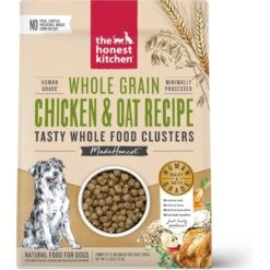 The Honest Kitchen Grain-Free Beef Whole Food Clusters Dry Dog Food & The Honest Kitchen Food Clusters Whole Grain Chicken & Oat Recipe Dog Food -Snuggle Paws 715798 PT5. AC SS1800 V1669737428