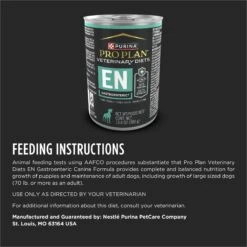 Purina Pro Plan Veterinary Diets EN Gastroenteric Wet Dog Food -Snuggle Paws 72415 PT7. AC SS1800 V1700162339