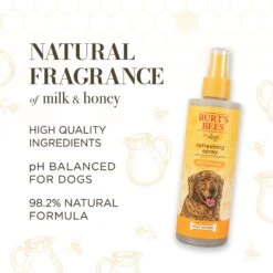 Burt's Bees Milk & Honey Scented Dog Deodorizing Spray, 8-oz Bottle 10 Burt's Bees Milk & Honey Scented Dog Deodorizing Spray, 8-oz Bottle -Snuggle Paws 730063 PT3. AC SS1800 V1676749471