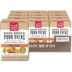 The Honest Kitchen Bone Broth POUR OVERS Turkey & Salmon Stew Wet Dog Food Topper & The Honest Kitchen Bone Broth POUR OVERS Beef Stew Wet Dog Food Topper 16 The Honest Kitchen Bone Broth POUR OVERS Turkey & Salmon Stew Wet Dog Food Topper & The Honest Kitchen Bone Broth POUR OVERS Beef Stew Wet Dog Food Topper -Snuggle Paws 730670 PT5. AC SS1800 V1670005515