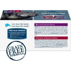 Blue Buffalo Wilderness Beef & Salmon Variety Pack Wet Dog Food 11 Blue Buffalo Wilderness Beef & Salmon Variety Pack Wet Dog Food -Snuggle Paws 735422 PT1. AC SS1800 V1671574593