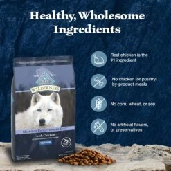 Blue Buffalo Wilderness Senior High Protein Natural Chicken & Wholesome Grains Dry Dog Food -Snuggle Paws 735454 PT5. AC SS1800 V1694550751
