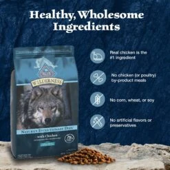 Blue Buffalo Wilderness Large Breed Healthy Weight Adult High Protein Natural Chicken & Wholesome Grains Dry Dog Food, 28-lb Bag -Snuggle Paws 735550 PT5. AC SS1800 V1694547774