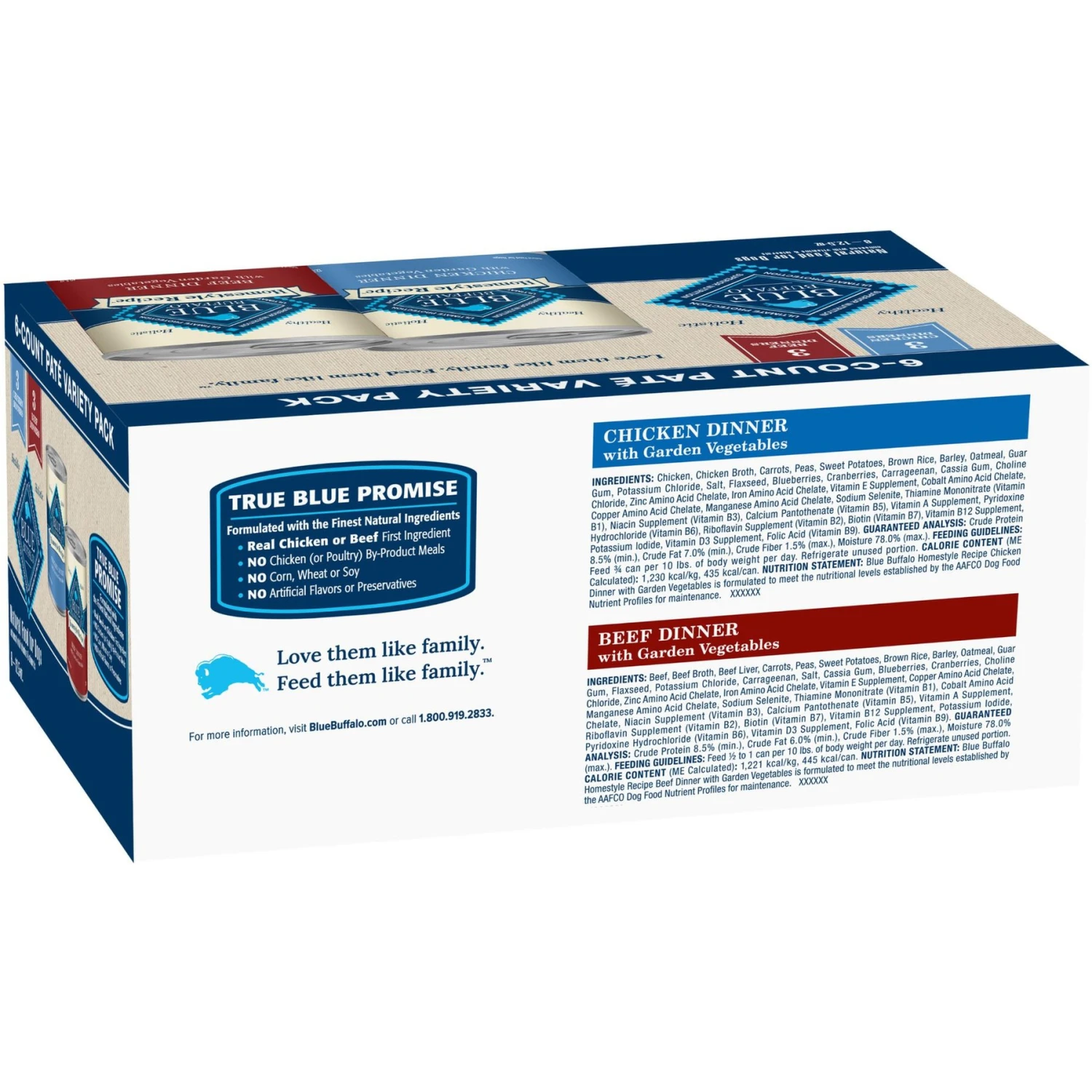 Blue Buffalo's Stew Chicken & Beef Variety Pack Wet Dog Food 4 Blue Buffalo's Stew Chicken & Beef Variety Pack Wet Dog Food - Image 2