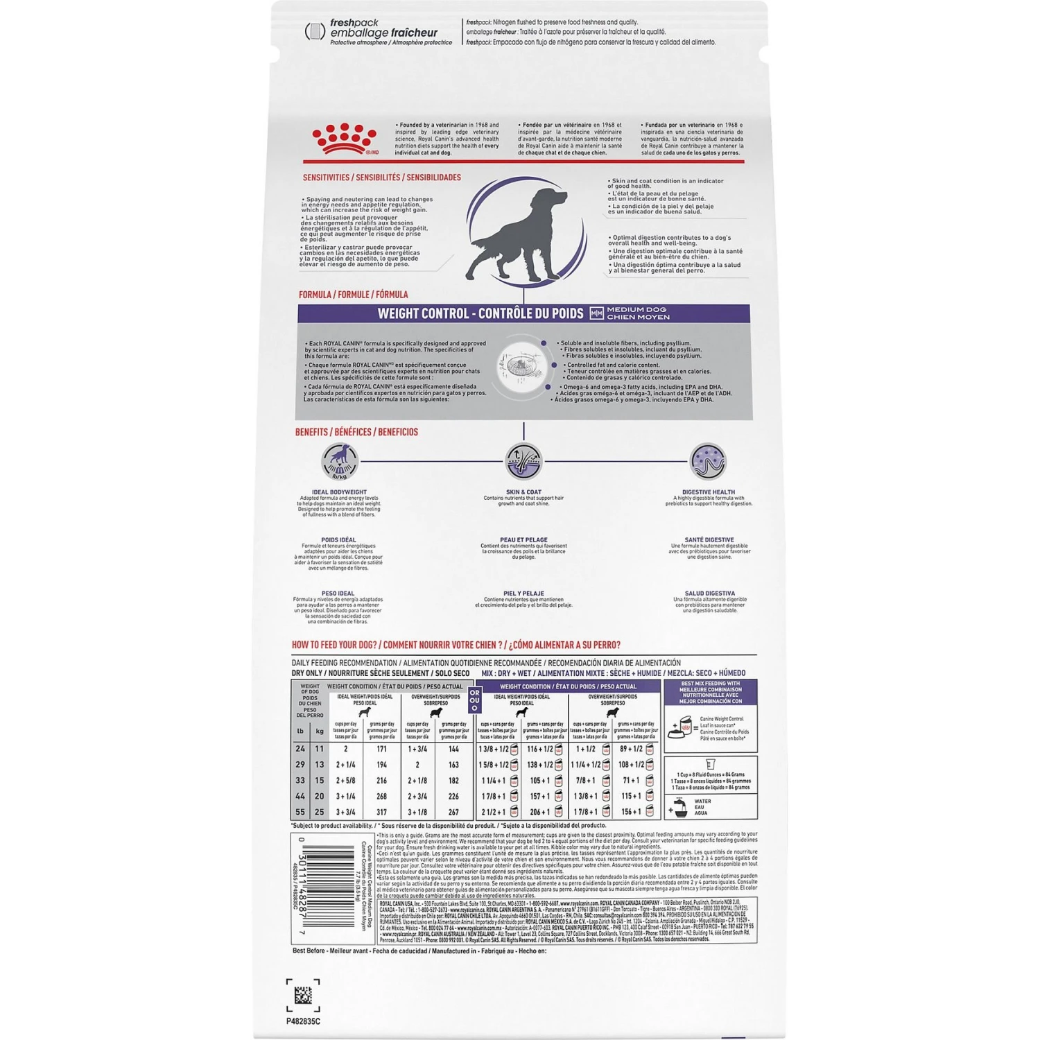 Royal Canin Veterinary Diet Adult Weight Control Medium Breed Dry Dog Food 4 Royal Canin Veterinary Diet Adult Weight Control Medium Breed Dry Dog Food - Image 2