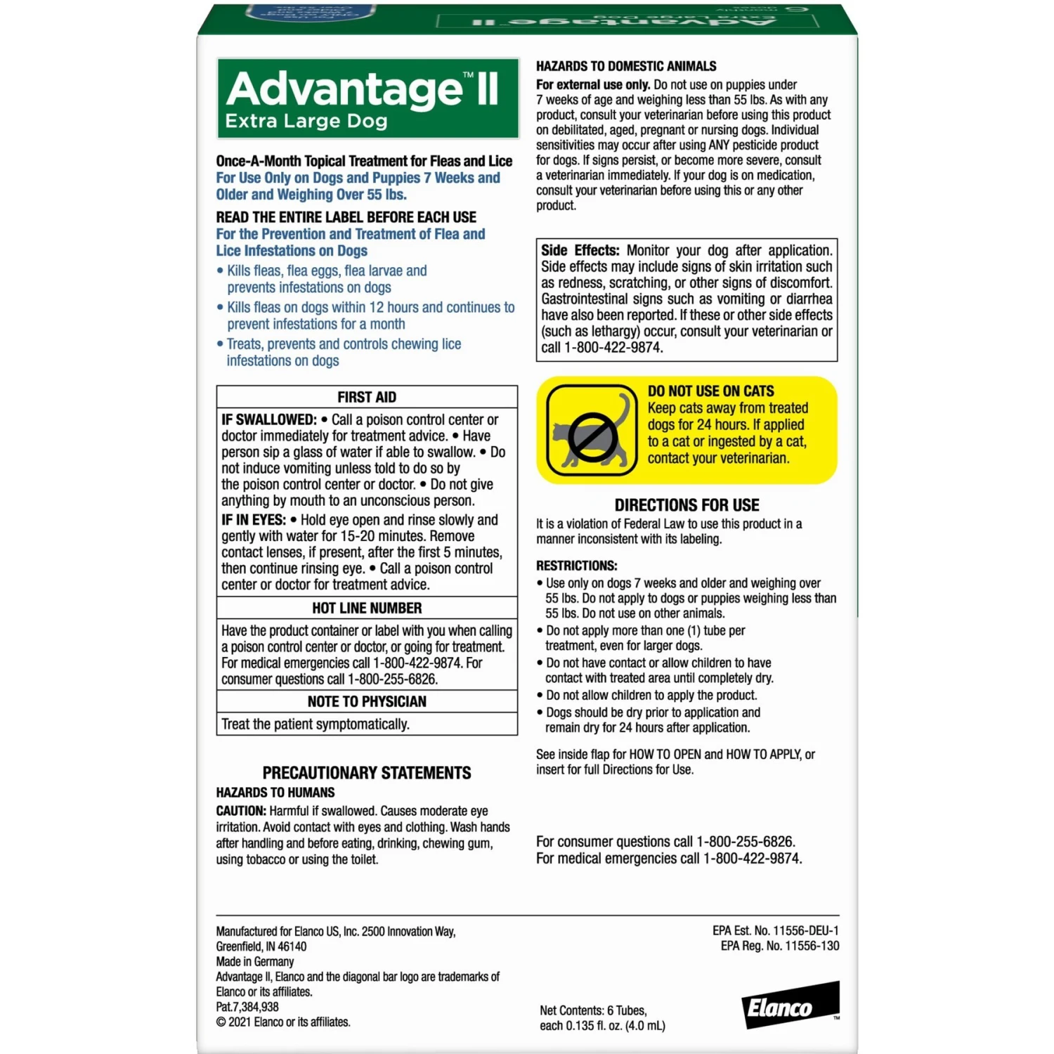 Advantage II Flea Spot Treatment For Dogs, Over 55 Lbs 4 Advantage II Flea Spot Treatment For Dogs, Over 55 Lbs - Image 2