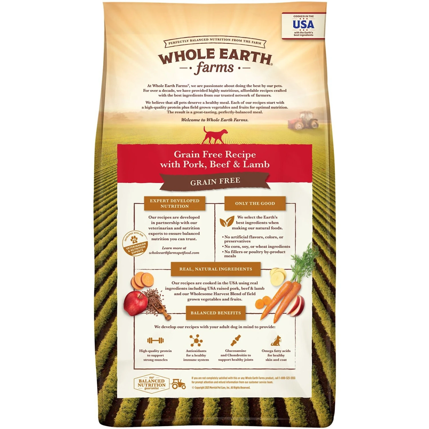Whole Earth Farms Grain-Free Pork, Beef & Lamb Recipe Dry Dog Food 4 Whole Earth Farms Grain-Free Pork, Beef & Lamb Recipe Dry Dog Food - Image 2