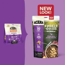 ACANA Duck Recipe Morsels Grain-Free Freeze-Dried Dog Food & Topper, 8-oz Bag -Snuggle Paws 741126 PT3. AC SS1800 V1676401774