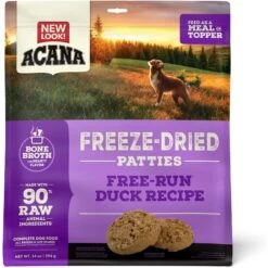 ACANA Duck Recipe Patties Grain-Free Freeze-Dried Dog Food & Topper, 14-oz Bag