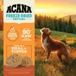ACANA Free-Run Turkey Recipe Patties Grain-Free Freeze-Dried Dog Food & Topper, 14-oz Bag -Snuggle Paws 741206 PT4. AC SS1800 V1688735921