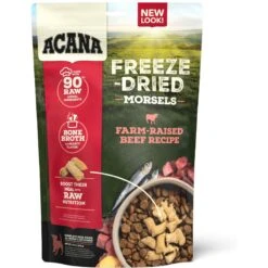 ACANA Ranch-Raised Beef Recipe Morsels Grain-Free Freeze-Dried Dog Food & Topper, 8-oz Bag