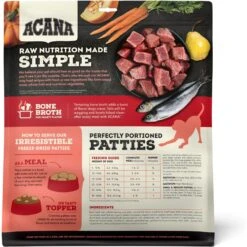 ACANA Ranch-Raised Beef Recipe Patties Grain-Free Freeze-Dried Dog Food & Topper, 14-oz Bag -Snuggle Paws 741238 PT2. AC SS1800 V1688668695