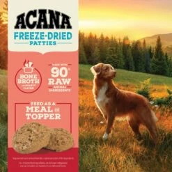 ACANA Ranch-Raised Beef Recipe Patties Grain-Free Freeze-Dried Dog Food & Topper, 14-oz Bag -Snuggle Paws 741238 PT5. AC SS1800 V1688669003