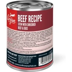ORIJEN Real Meat Shreds Beef Recipe Stew Grain-Free Wet Dog Food, 12.8-oz Can, Case Of 12 -Snuggle Paws 741414 PT2. AC SS1800 V1682103840