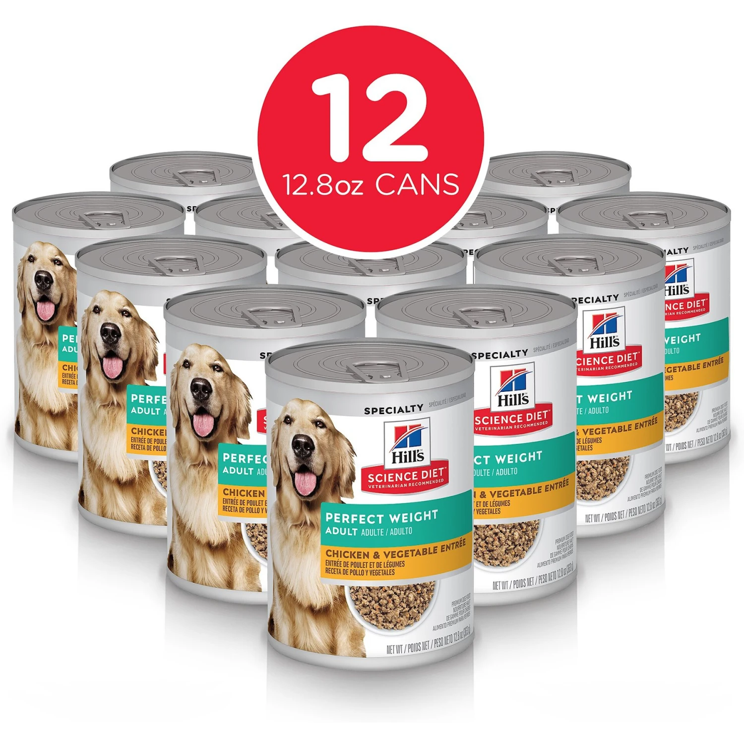 Hill's Science Diet Adult Perfect Weight Chicken & Vegetables Entree Canned Dog Food 4 Hill's Science Diet Adult Perfect Weight Chicken & Vegetables Entree Canned Dog Food - Image 2