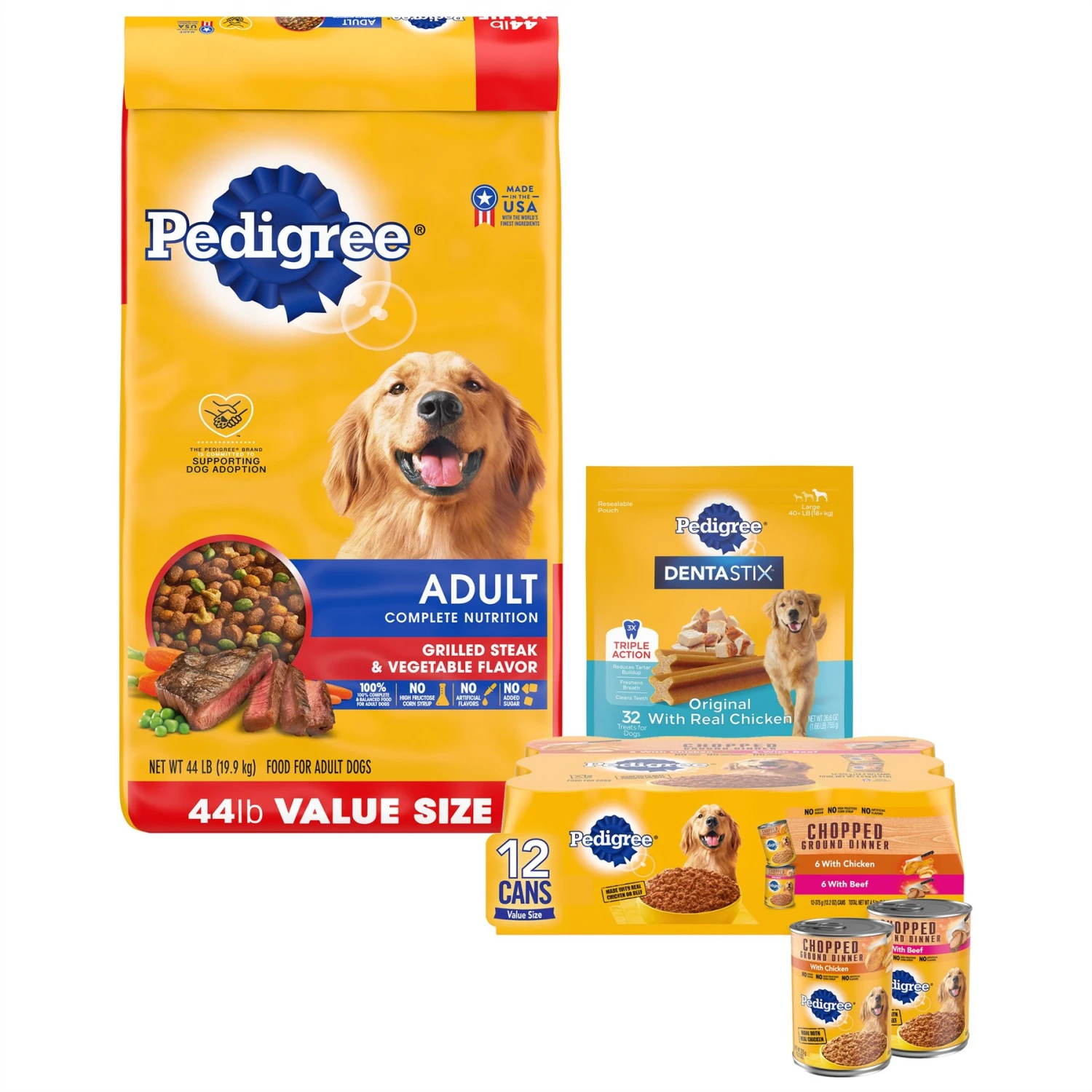 Pedigree Dentastix Large Original Dental Dog Treats + 2 Items 3 Pedigree Dentastix Large Original Dental Dog Treats + 2 Items