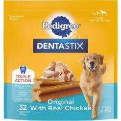 Pedigree Dentastix Large Original Dental Dog Treats + 2 Items 18 Pedigree Dentastix Large Original Dental Dog Treats + 2 Items -Snuggle Paws 743862 PT7. AC SS1800 V1671572535