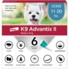 K9 Advantix II Flea & Tick Spot Treatment For Dogs, 11-20 Lbs -Snuggle Paws 74396 MAIN. AC SS1800 V1680188767