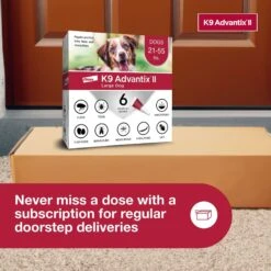 K9 Advantix II Flea & Tick Spot Treatment For Dogs, 21-55 Lbs -Snuggle Paws 74405 PT8. AC SS1800 V1680187147