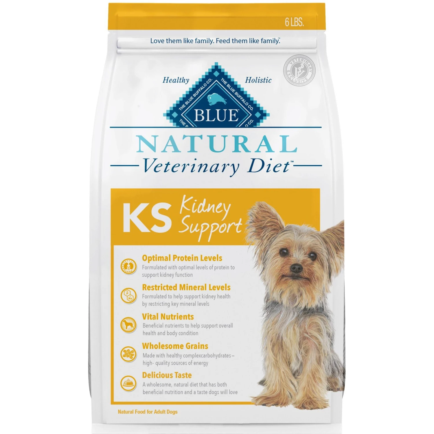Blue Buffalo Natural Veterinary Diet KS Kidney Support Dry Dog Food 3 Blue Buffalo Natural Veterinary Diet KS Kidney Support Dry Dog Food