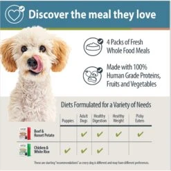 JustFoodForDogs Pantry Fresh Beef & Chicken Variety Pack, 12.5-oz Pouch, Case Of 4 -Snuggle Paws 749822 PT3. AC SS1800 V1674768917