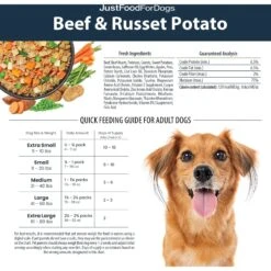JustFoodForDogs Pantry Fresh Beef & Russet Potato Fresh Dog Food 18 JustFoodForDogs Pantry Fresh Beef & Russet Potato Fresh Dog Food -Snuggle Paws 749854 PT7. AC SS1800 V1696533316