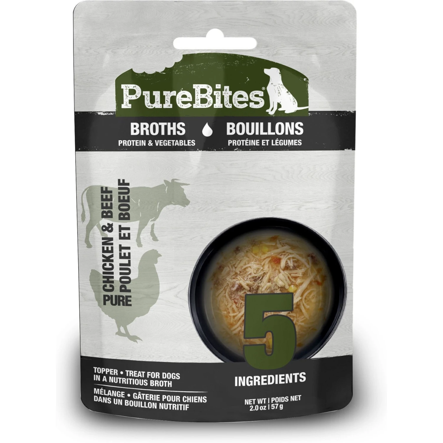 PureBites Dog Broths Chicken & Beef Food Topping 3 PureBites Dog Broths Chicken & Beef Food Topping