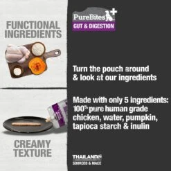 PureBites Plus Squeezables- Gut & Digestion Dog Food Toppings 11 PureBites Plus Squeezables- Gut & Digestion Dog Food Toppings -Snuggle Paws 750766 PT2. AC SS1800 V1677594590