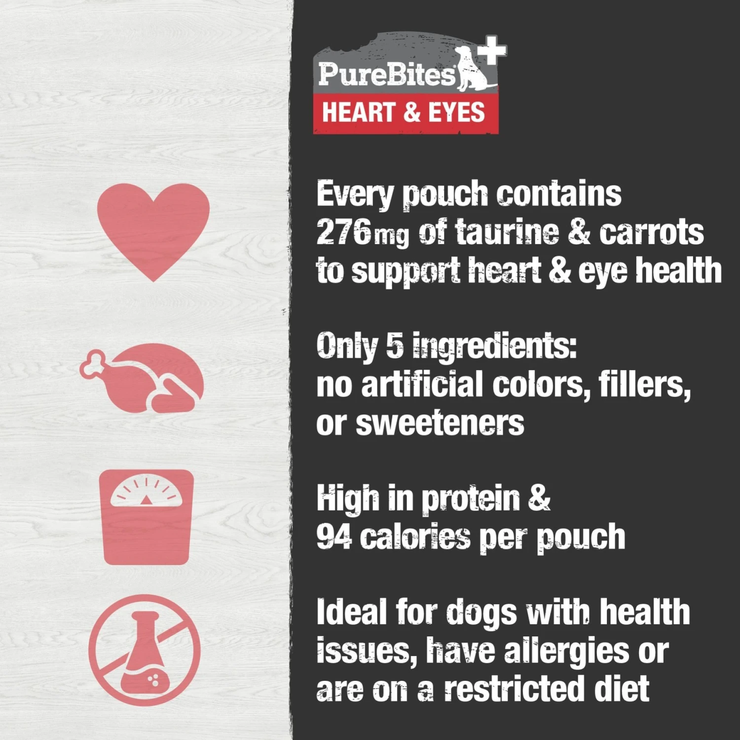 PureBites Plus Squeezables- Heart & Eyes Dog Food Toppings 7 PureBites Plus Squeezables- Heart & Eyes Dog Food Toppings - Image 5