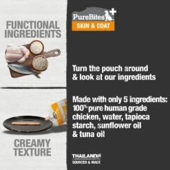 PureBites Plus Squeezables- Skin & Coat Dog Food Toppings 11 PureBites Plus Squeezables- Skin & Coat Dog Food Toppings -Snuggle Paws 750798 PT2. AC SS1800 V1677594567