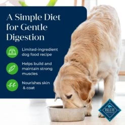 Blue Buffalo Basics Skin & Stomach Care Grain-Free Formula Lamb & Potato Recipe Adult Dry Dog Food -Snuggle Paws 75659 PT2. AC SS1800 V1646272882