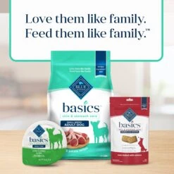 Blue Buffalo Basics Skin & Stomach Care Grain-Free Formula Lamb & Potato Recipe Small Breed Adult Dry Dog Food -Snuggle Paws 75684 PT8. AC SS1800 V1646253415