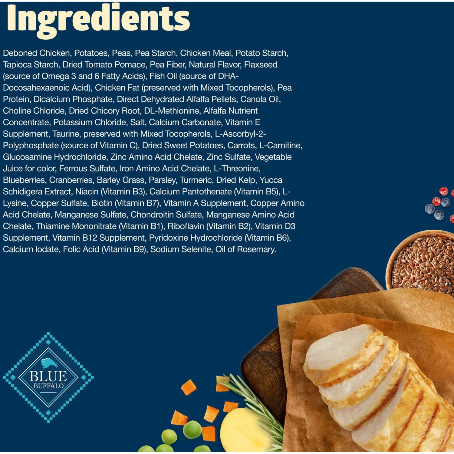 Blue Buffalo Freedom Senior Chicken Recipe Grain-Free Dry Dog Food 6 Blue Buffalo Freedom Senior Chicken Recipe Grain-Free Dry Dog Food - Image 4