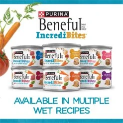 Purina Beneful IncrediBites Grilled Chicken & Filet Mignon Variety Pack Pate Small Wet Dog Food, 3.5-oz Tray, Case Of 12 -Snuggle Paws 768478 PT1. AC SS1800 V1700161762