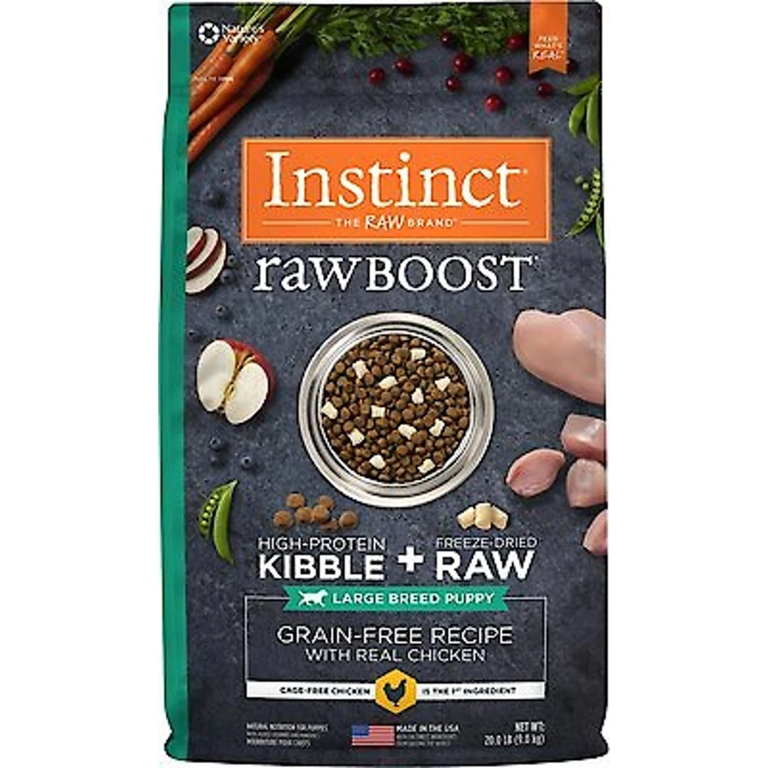 Instinct Raw Boost Large Breed Puppy Grain-Free Recipe With Real Chicken & Freeze-Dried Raw Pieces Dry Dog Food 3 Instinct Raw Boost Large Breed Puppy Grain-Free Recipe With Real Chicken & Freeze-Dried Raw Pieces Dry Dog Food