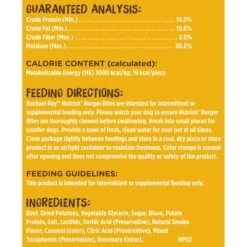 Rachael Ray Nutrish Burger Bites, Beef Burger With Bison Grain-Free Dog Treats & Rachael Ray Nutrish Natural Variety Pack Wet Dog Food -Snuggle Paws 772454 PT3. AC SS1800 V1676577548