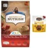 Rachael Ray Nutrish Real Beef, Pea, & Brown Rice Recipe Dry Dog Food & Rachael Ray Nutrish Burger Bites, Beef Burger With Bison Grain-Free Dog Treats -Snuggle Paws 772646 MAIN. AC SS1800 V1676565667