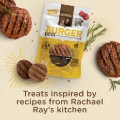 Rachael Ray Nutrish Real Beef, Pea, & Brown Rice Recipe Dry Dog Food & Rachael Ray Nutrish Burger Bites, Beef Burger With Bison Grain-Free Dog Treats -Snuggle Paws 772646 PT8. AC SS1800 V1676576853
