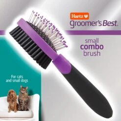 Skout's Honor Probiotic Honeysuckle Daily Use Pet Detangler, 8-oz Bottle & Hartz Groomer's Best Combo Brush For Dogs & Cats -Snuggle Paws 772982 PT6. AC SS1800 V1676748975