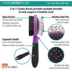 Skout's Honor Probiotic Honeysuckle Daily Use Pet Detangler, 8-oz Bottle & Hartz Groomer's Best Combo Brush For Dogs & Cats -Snuggle Paws 772982 PT7. AC SS1800 V1676750390