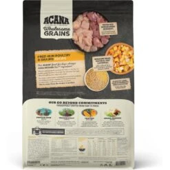 ACANA Premium Chunks Poultry Recipe In Bone Broth Grain-Free Wet Dog Food, 12.8-oz Can, Case Of 12 & ACANA Free-Run Poultry Recipe + Wholesome Grains Dry Dog Food -Snuggle Paws 774414 PT6. AC SS1800 V1676904615