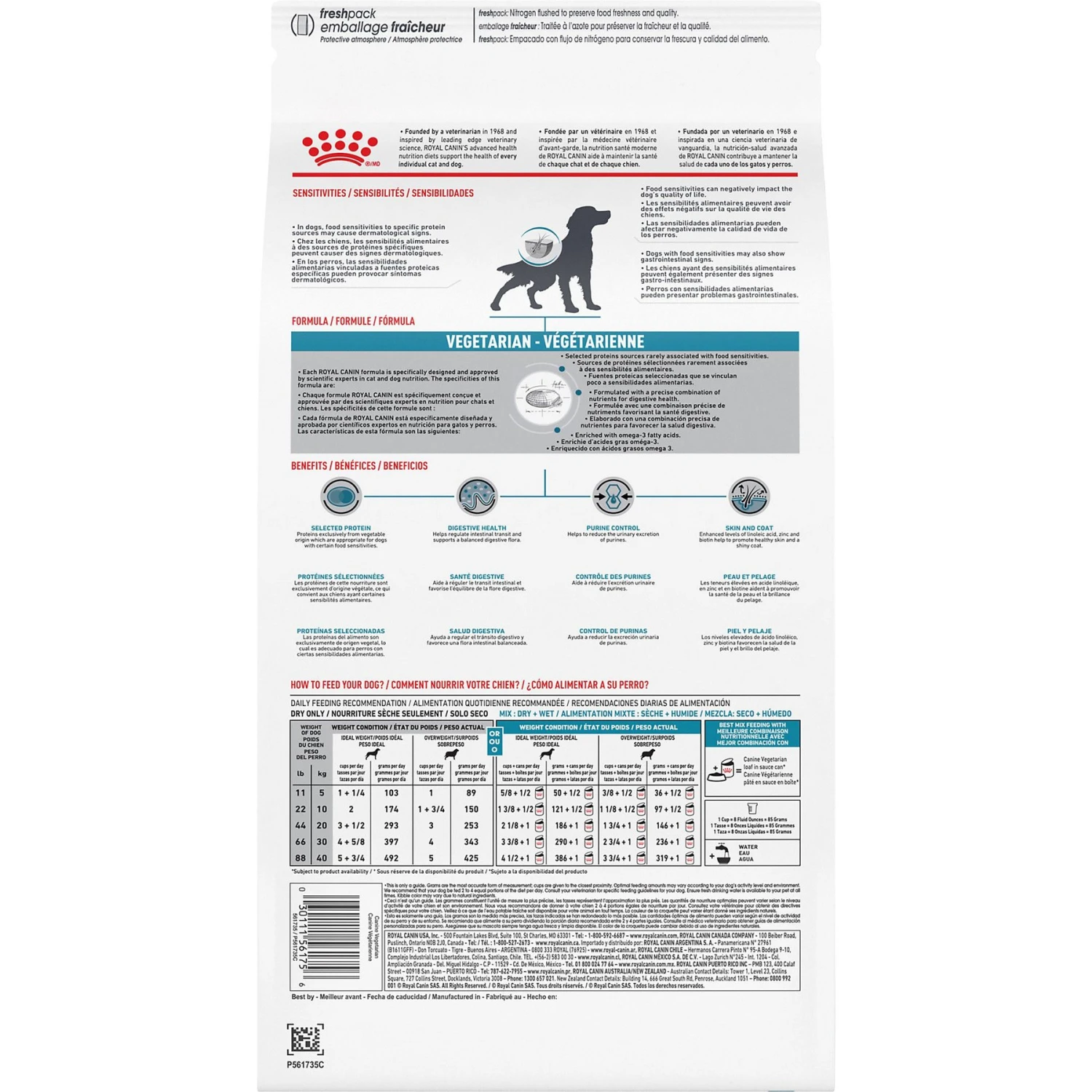 Royal Canin Veterinary Diet Adult Vegetarian Dry Dog Food 4 Royal Canin Veterinary Diet Adult Vegetarian Dry Dog Food - Image 2