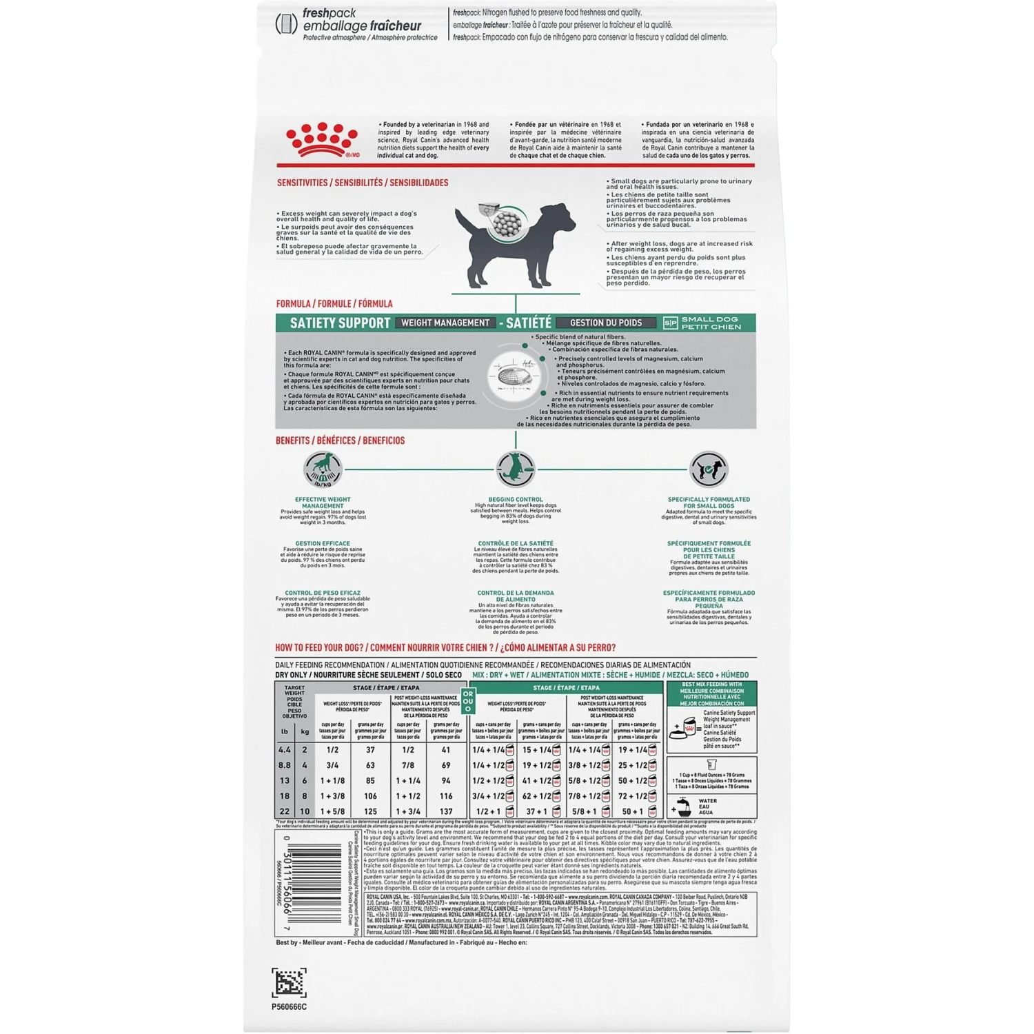 Royal Canin Veterinary Diet Adult Satiety Support Weight Management Small Breed Dry Dog Food 4 Royal Canin Veterinary Diet Adult Satiety Support Weight Management Small Breed Dry Dog Food - Image 2