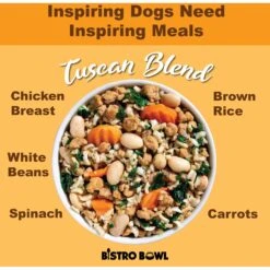 Whole Life Bistro Bowls Tuscan Flavored Dog Food Topper, 16-oz Bag -Snuggle Paws 784310 PT2. AC SS1800 V1684330669