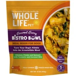 Whole Life Bistro Bowls Coconut Curry Flavored Dog Food Topper, 16-oz Bag