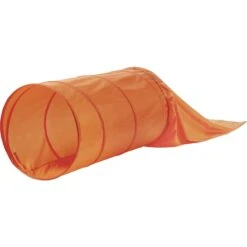 Outward Hound Zip & Zoom Closed Tunnel Chute Attachment With Metal Stakes Dog Agility Kit, Orange