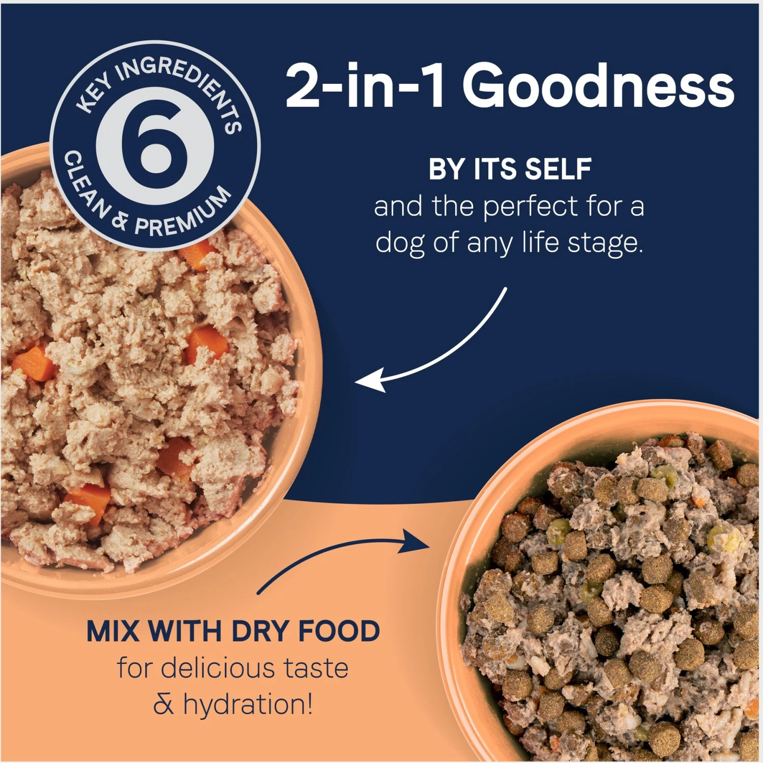 CANIDAE PURE 2-in-1 Goodness Pate Recipe Real Salmon & Sweet Potatoes In Bone Broth Wet Dog Food, 11.5-oz Box, Case Of 6 6 CANIDAE PURE 2-in-1 Goodness Pate Recipe Real Salmon & Sweet Potatoes In Bone Broth Wet Dog Food, 11.5-oz Box, Case Of 6 - Image 4