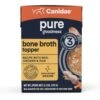 CANIDAE PURE Real Chicken & Rice Bone Broth Wet Dog Food Topper, 5.5-oz Box, Case Of 6
