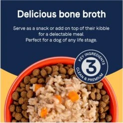 CANIDAE PURE Real Chicken & Rice Bone Broth Wet Dog Food Topper, 5.5-oz Box, Case Of 6 -Snuggle Paws 787126 PT3. AC SS1800 V1678722680