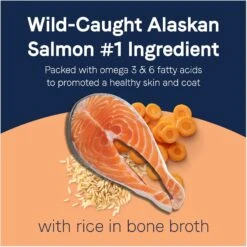 CANIDAE PURE Real Salmon & Rice Bone Broth Wet Dog Food Topper, 5.5-oz Box, Case Of 6 -Snuggle Paws 787158 PT2. AC SS1800 V1678722308